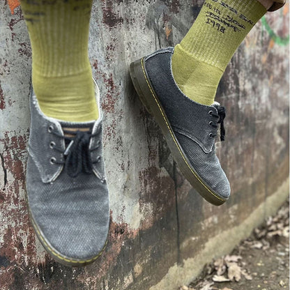 Mens High Quality Scribble Crew Socks