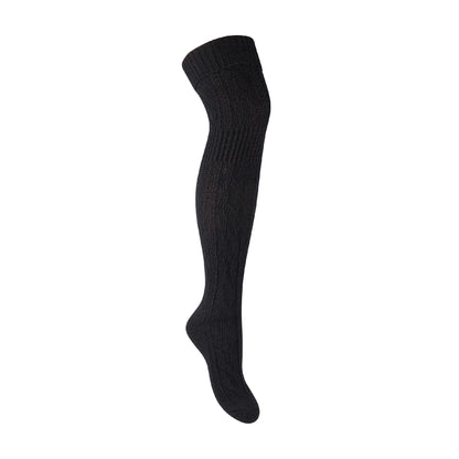 1 Pack Ladies Over The Knee Wool Socks (2 Sizes)