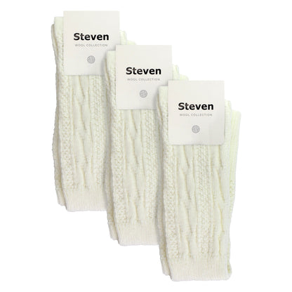 3 Pairs Ladies Extra Long Thigh High Over The Knee Wool Socks
