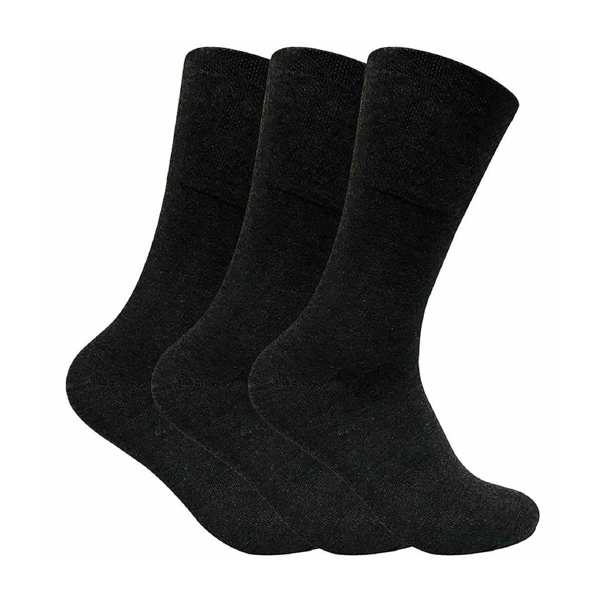Mens Thin Non Elastic Thermal Diabetic Socks (Multipack Options)