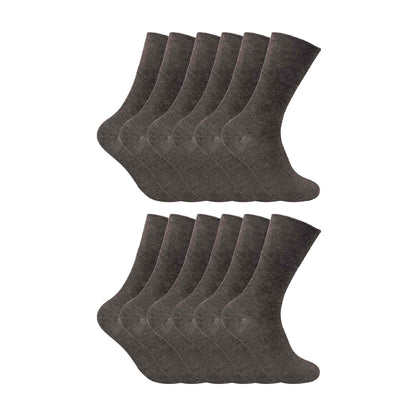 Mens Thin Non Elastic Thermal Diabetic Socks (Multipack Options)
