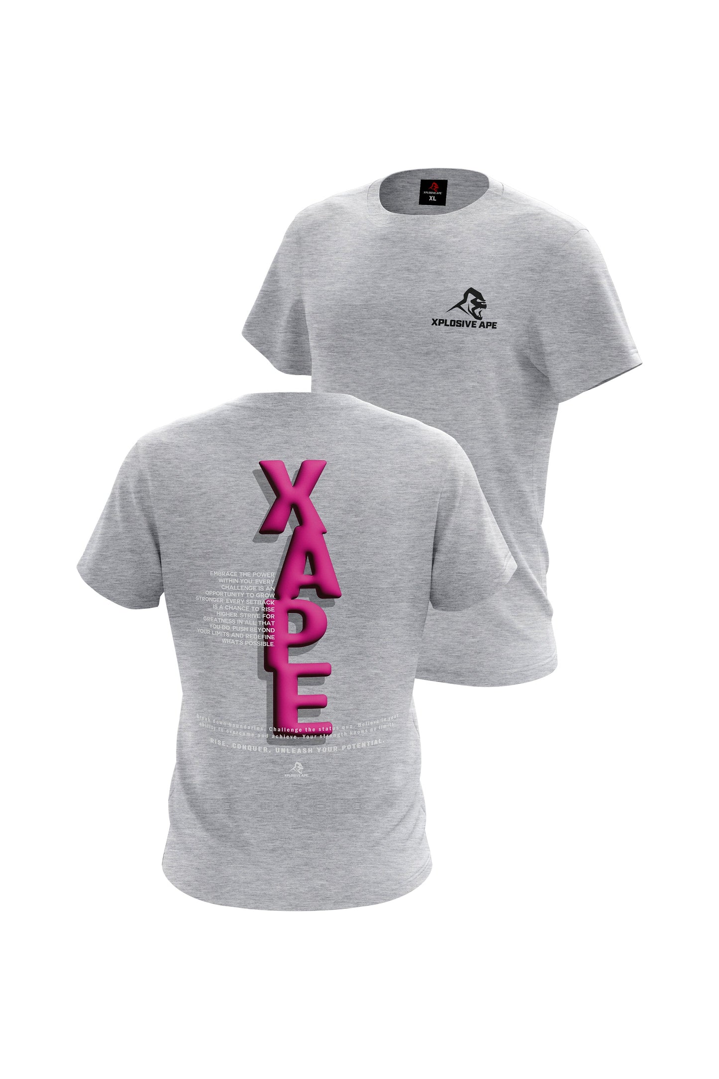XAPE Potential V2 Hoodie & Tee Combo - Sports Grey Xplosive Ape