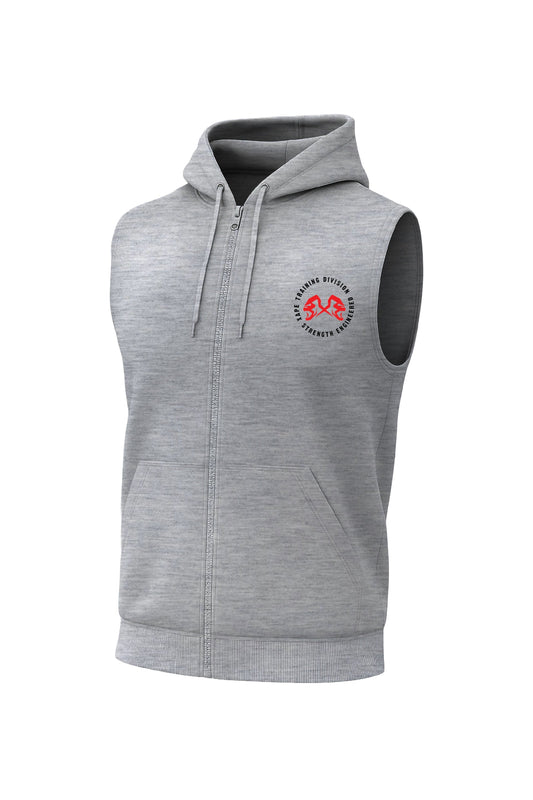 XAPE Training Division Sleeveless Hoodie - Sports Grey Xplosive Ape