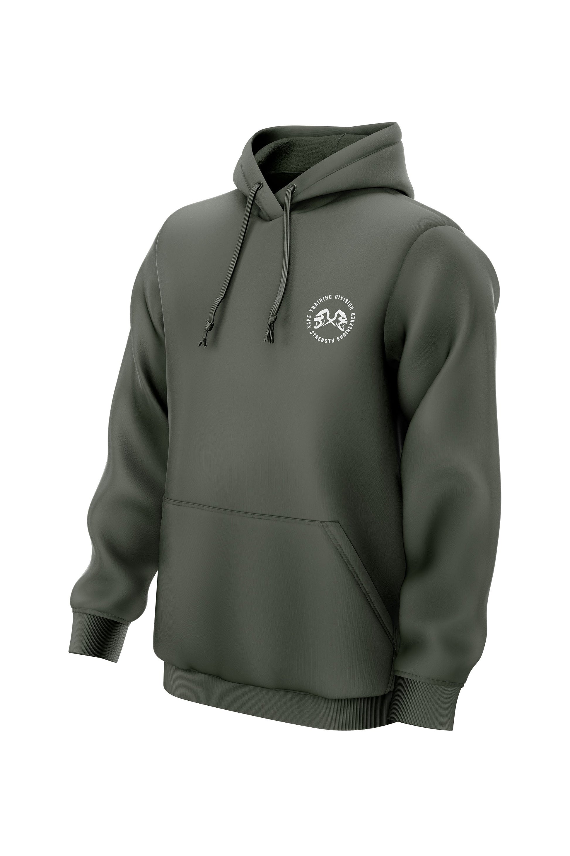 XAPE Training Division String Hoodie - Olive Green Xplosive Ape