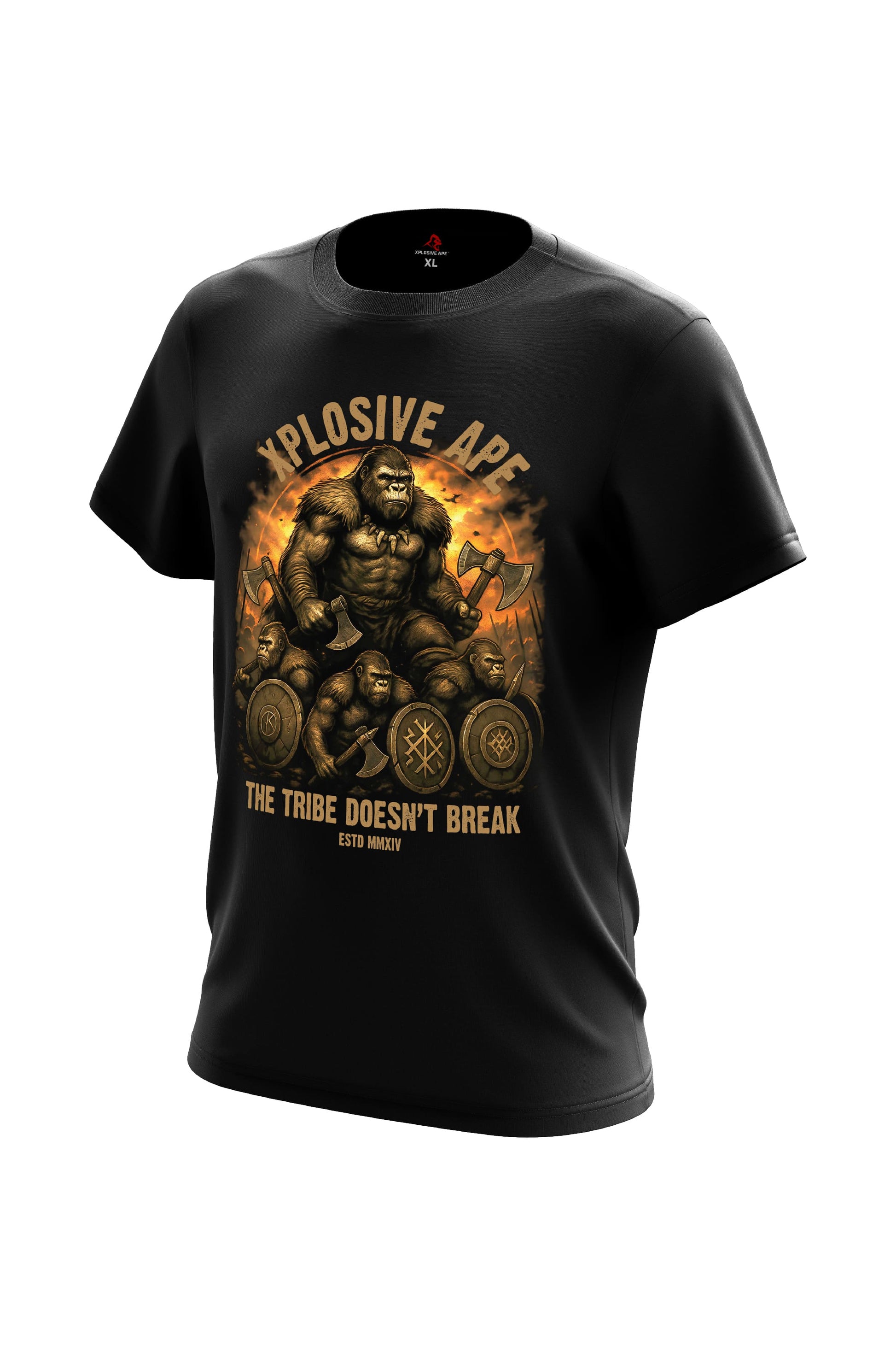 XAPE The Tribe Doesn't Break Tee - Black Xplosive Ape