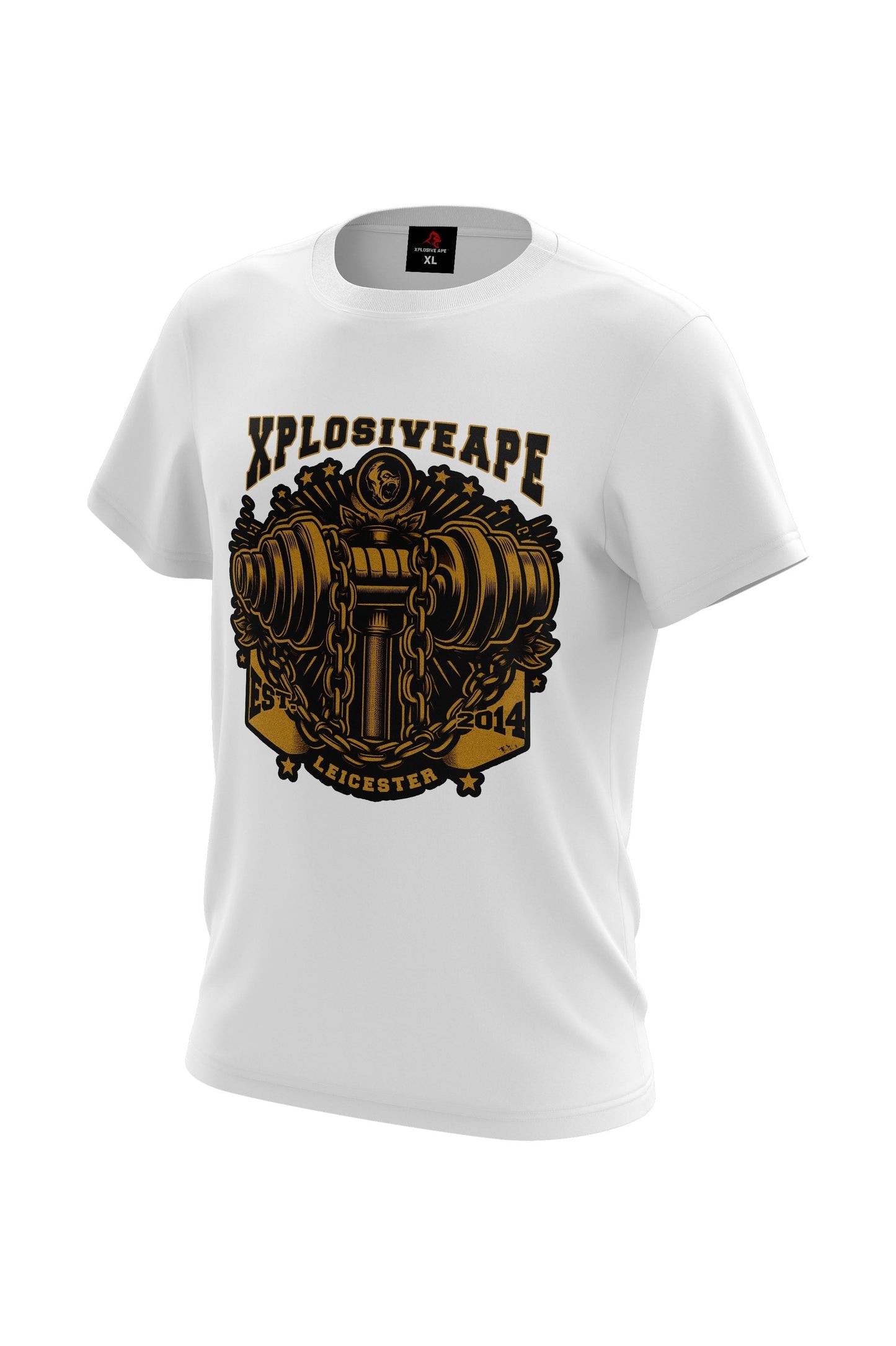 XAPE Trophy Tee - White Xplosive Ape