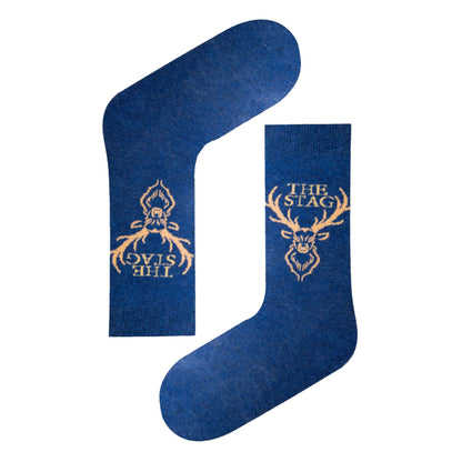 1 Pack Mens Novelty Soft Breathable The Stag Socks