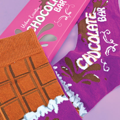1 Pack Mens Novelty Cotton Rich Chocolate Bar Socks in a Box
