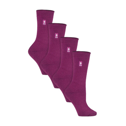 Ladies Ultra Lite Extra Thin 1.0 TOG Casual Thermal Socks (Multipack Options)
