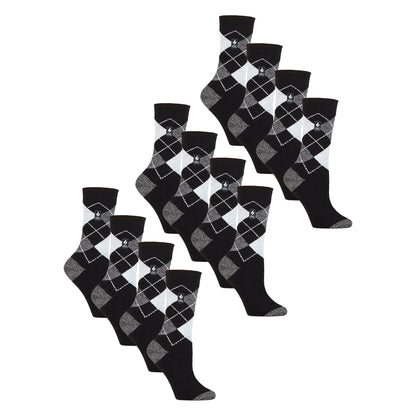 Ladies Ultra Lite Extra Thin 1.0 TOG Casual Thermal Socks (Multipack Options)