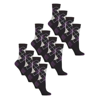 Ladies Ultra Lite Extra Thin 1.0 TOG Casual Thermal Socks (Multipack Options)