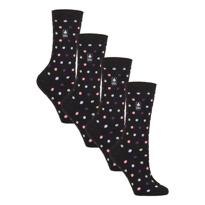 Ladies Ultra Lite Extra Thin 1.0 TOG Casual Thermal Socks (Multipack Options)