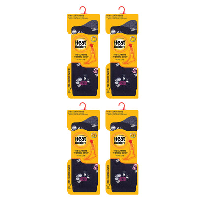 Ladies Ultra Lite Extra Thin 1.0 TOG Casual Thermal Socks (Multipack Options)