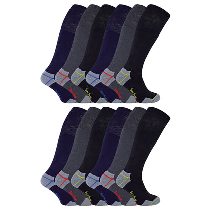 Mens Long Knee High Work Socks (Multipack Options)