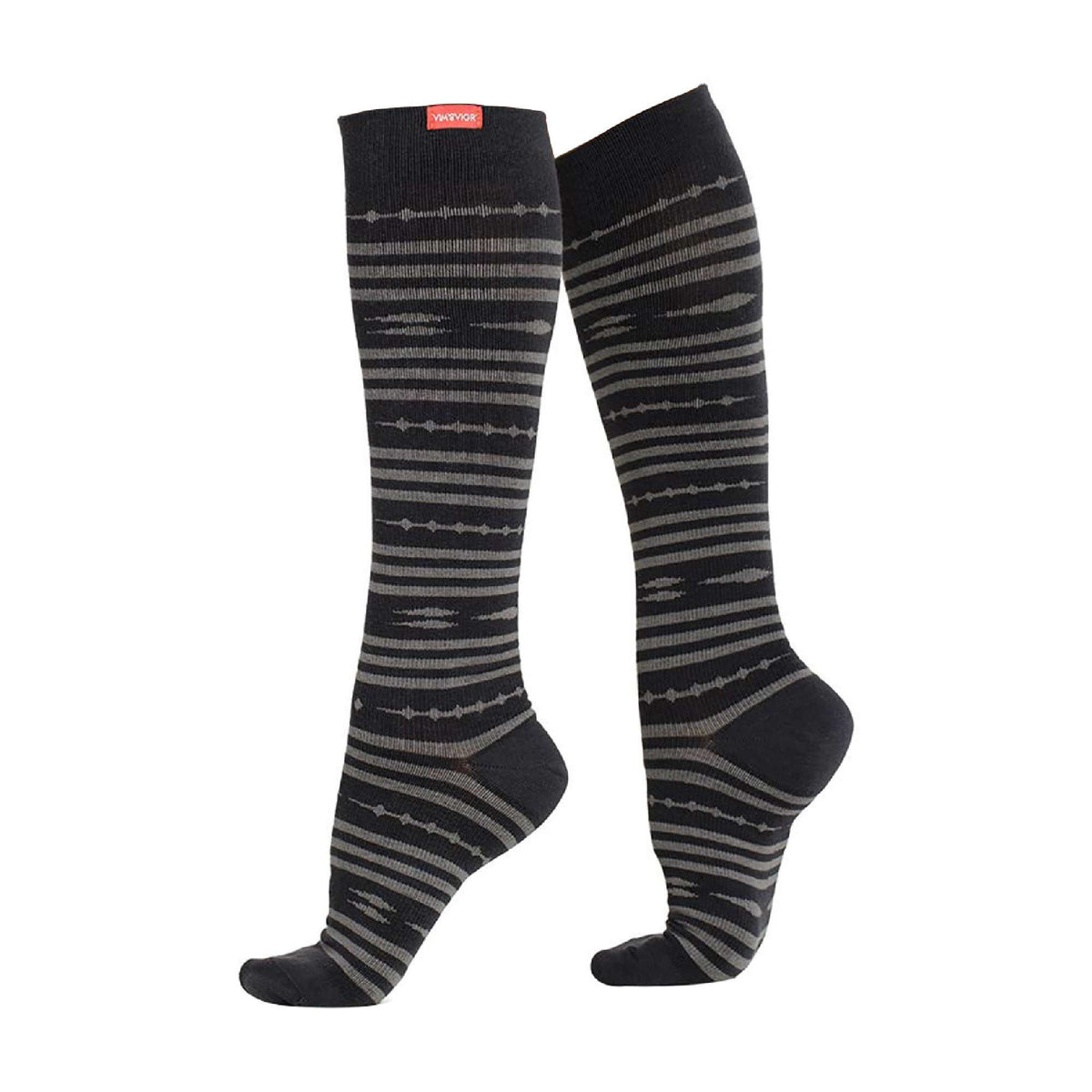 1 Pack Wide Calf Merino Wool Graduated Compression Socks | 15-20 mmHg