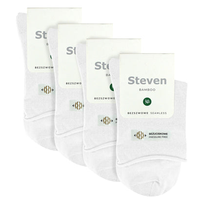 4 Pairs Ladies Bamboo Sensory Socks - Soft Seamless All Day Comfort Socks
