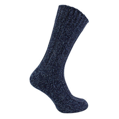 3 Pack Mens Warm Ribbed Knitted Wool Work Boot Socks