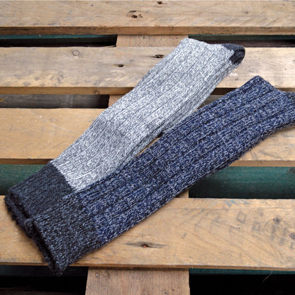 3 Pack Mens Extra Long Knee High Knitted Wool Boot Socks