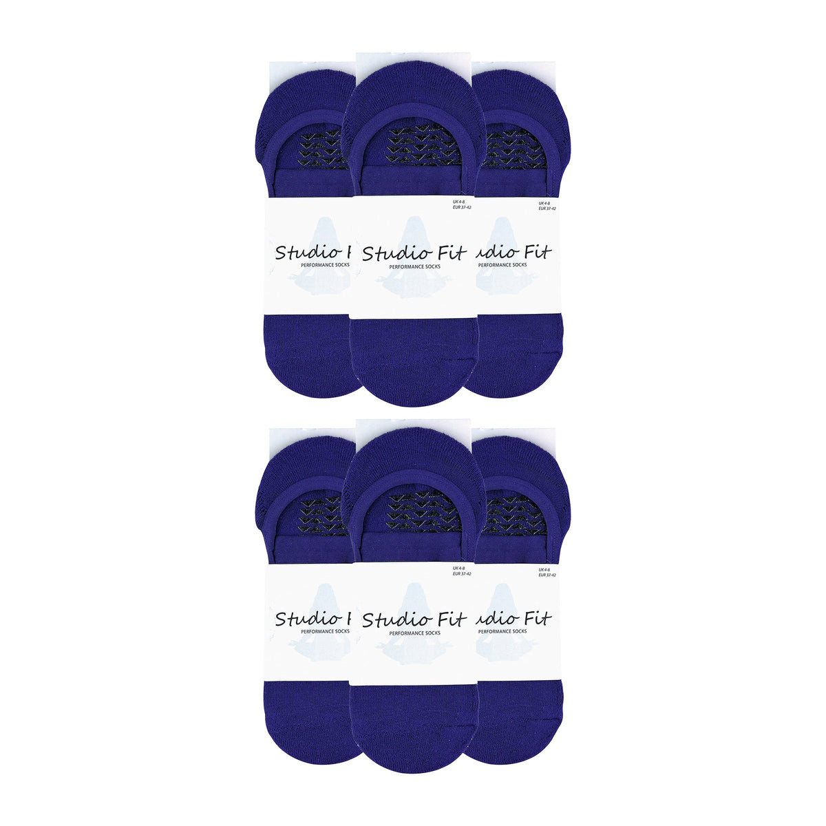 Ladies Cotton Non Slip Yoga Socks with Straps (Multipack Options)
