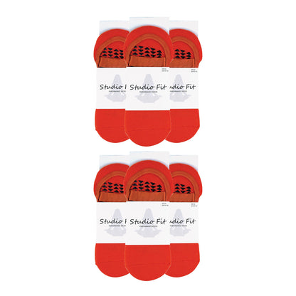 Ladies Cotton Non Slip Yoga Socks with Straps (Multipack Options)