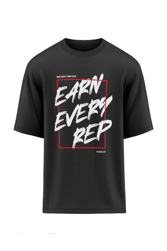 XAPE Weight Warp Oversized Tee - Black Xplosive Ape