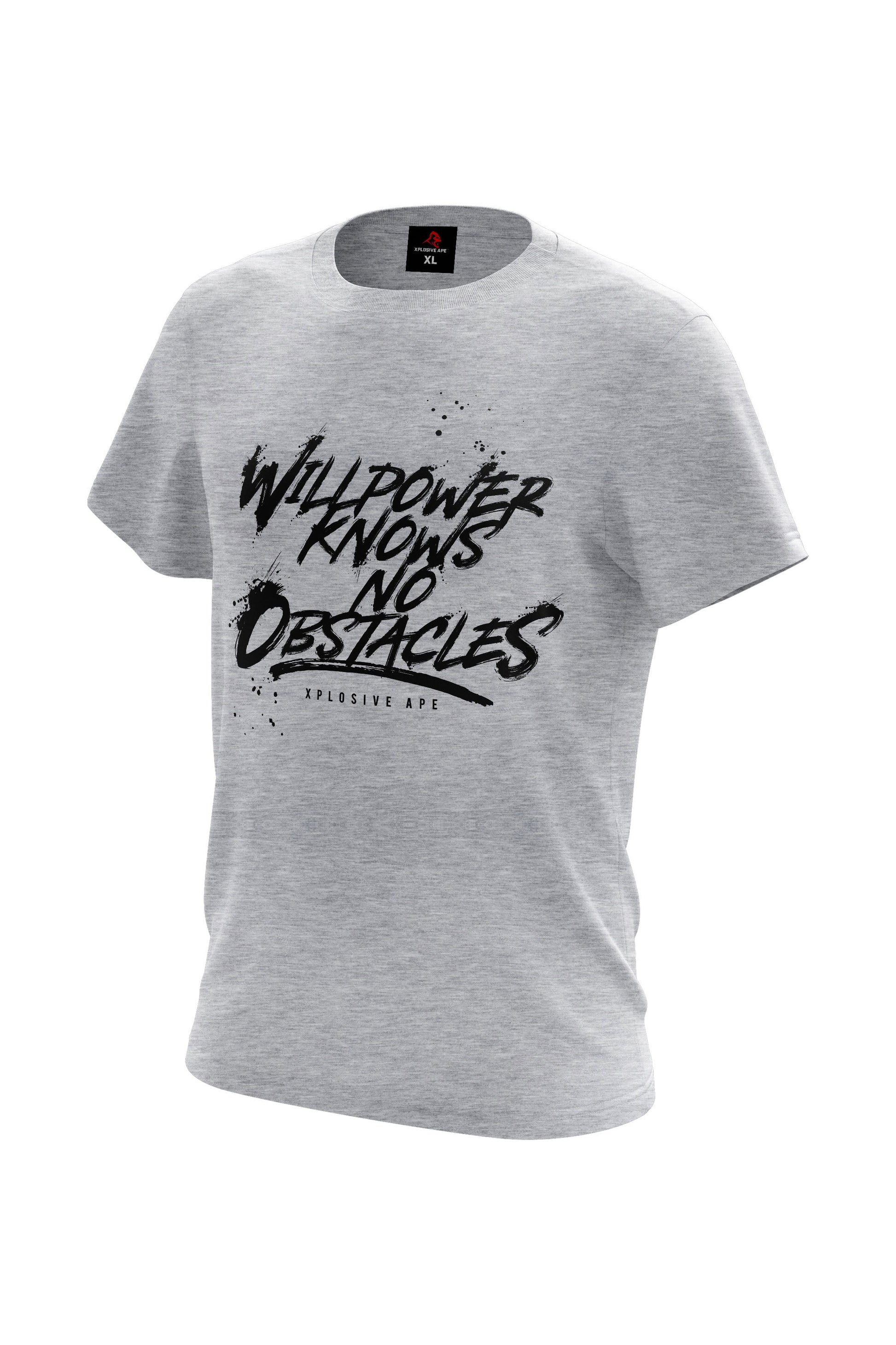XAPE Willpower Tee - Sports Grey Xplosive Ape
