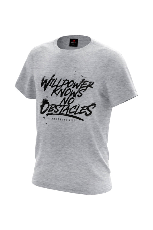 XAPE Willpower Tee - Sports Grey Xplosive Ape
