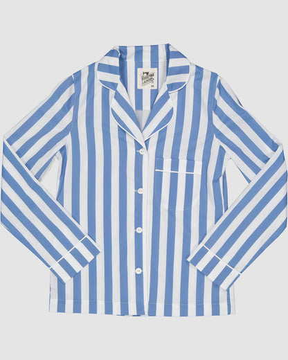 Womens Long Pyjamas - Beach Stripe
