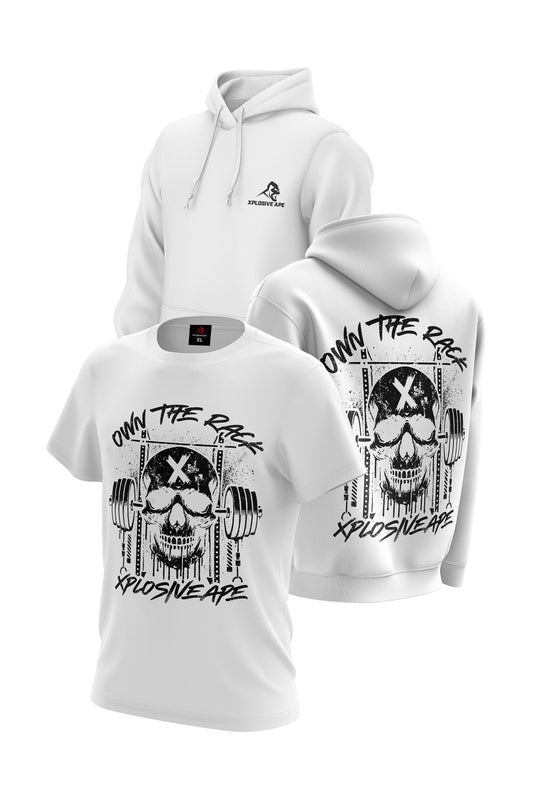 XAPE Wracked Hoodie & Tee Combo - White Xplosive Ape
