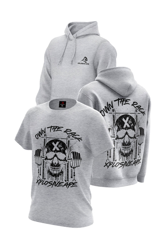 XAPE Wracked Hoodie & Tee Combo - Sports Grey Xplosive Ape