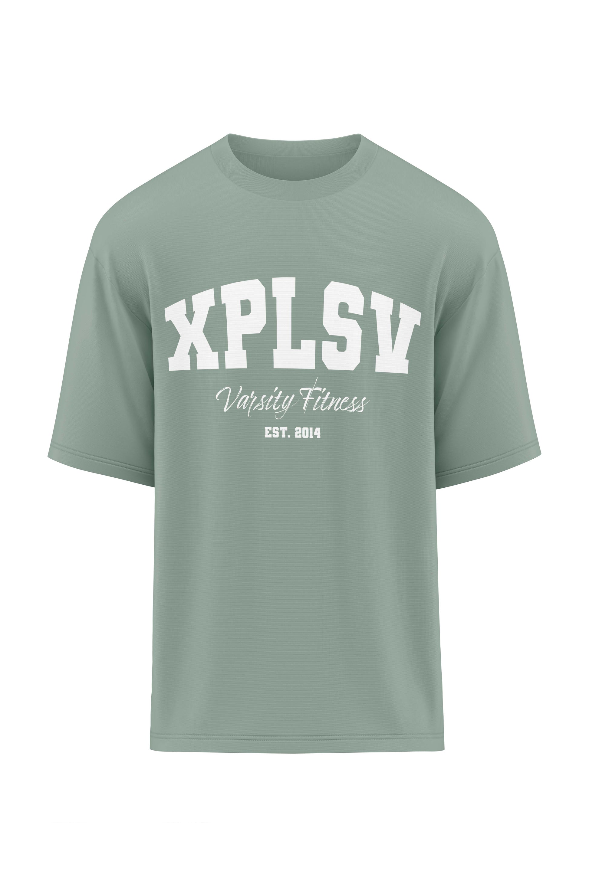 XAPE Varsity Fitness V2 Oversized Tee - Sage Xplosive Ape
