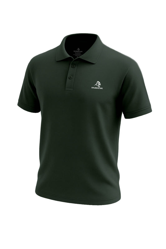 XAPE Prime Polo Shirt - Forest Green Xplosive Ape