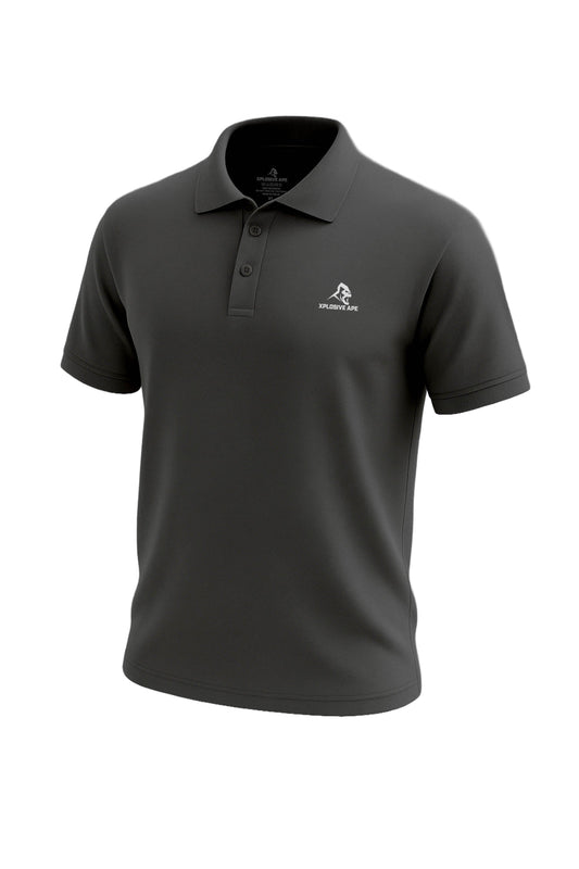 XAPE Prime Polo Shirt - Charcoal Xplosive Ape