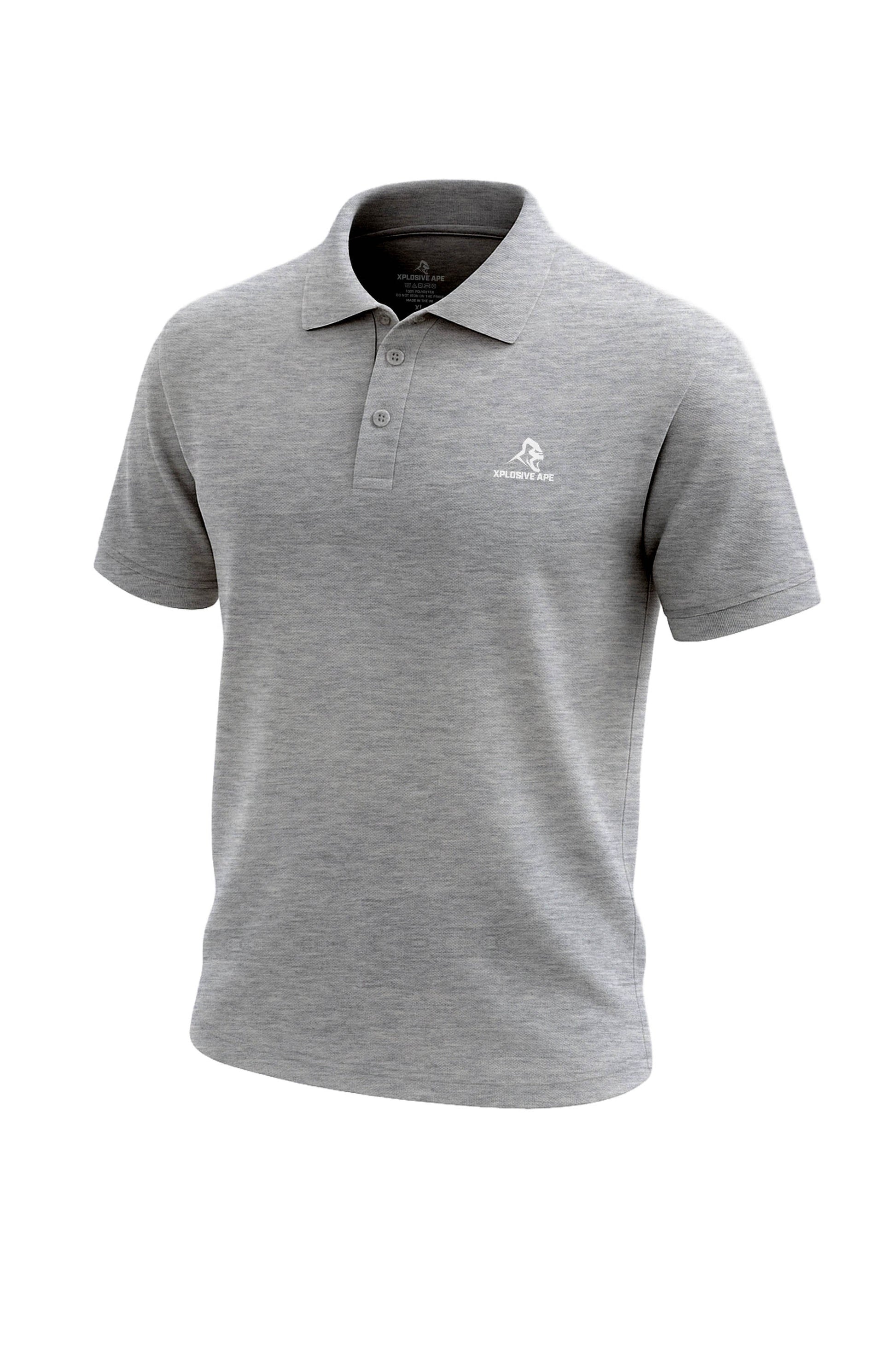 XAPE Prime Polo Shirt - Sports Grey Xplosive Ape