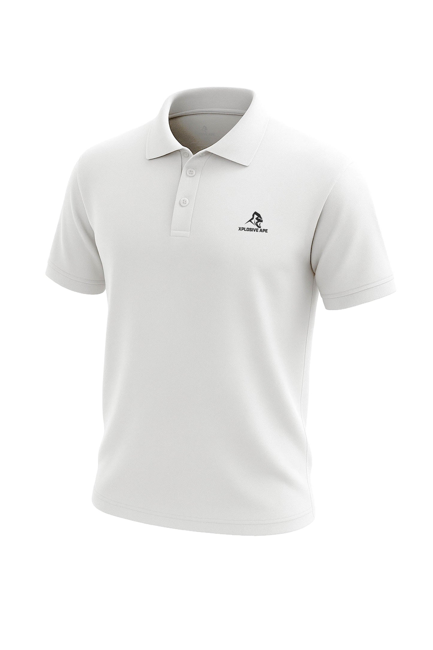 XAPE Prime Polo Shirt - White Xplosive Ape