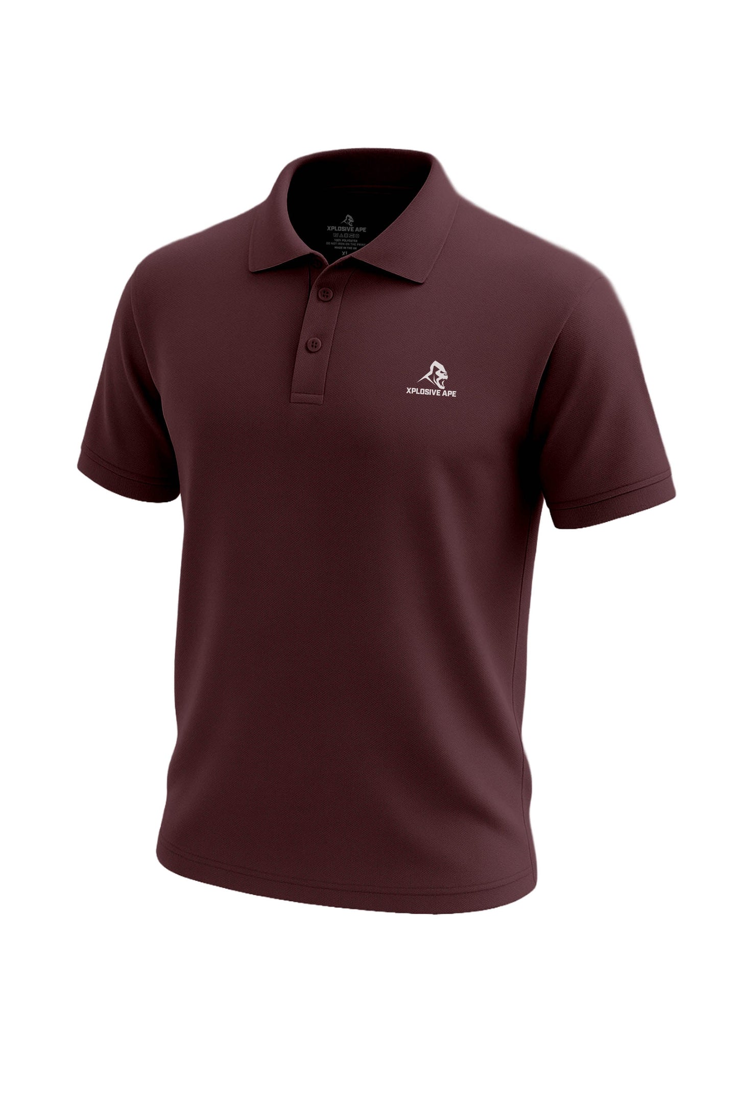XAPE Prime Polo Shirt - Maroon Xplosive Ape