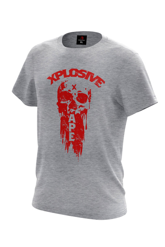 XAPE Rattle Tee - Sports Grey Xplosive Ape