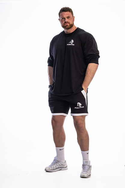 XAPE Varsity Shorts - Black Xplosive Ape