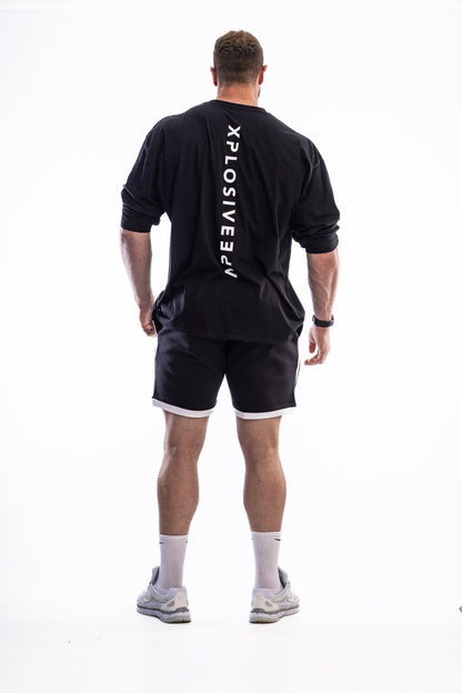 XAPE Varsity Shorts - Black Xplosive Ape