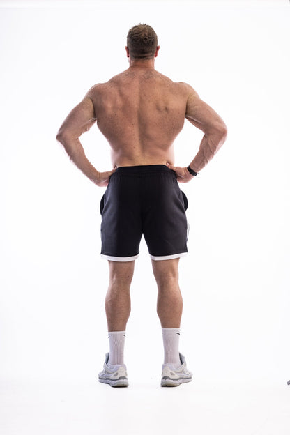 XAPE Varsity Shorts - Black Xplosive Ape