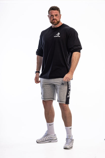 XAPE Stripe Rag Shorts - Sports Grey Xplosive Ape