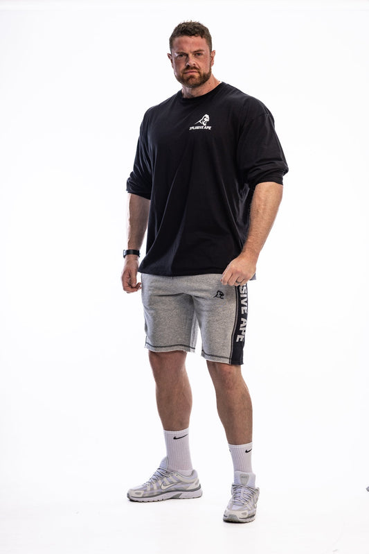 XAPE Stripe Rag Shorts - Sports Grey Xplosive Ape