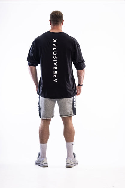XAPE Stripe Rag Shorts - Sports Grey Xplosive Ape
