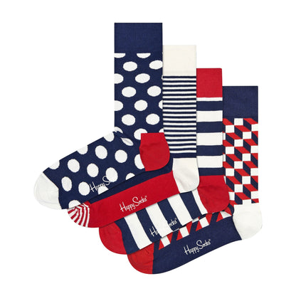 4 Pack Mens & Ladies Design Classic Socks Gift Set