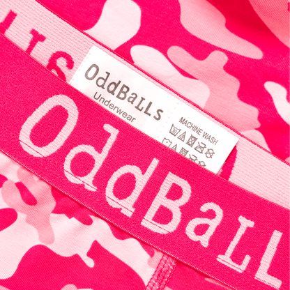 OddBalls Pink Commando - Mens Cotton Boxer Shorts