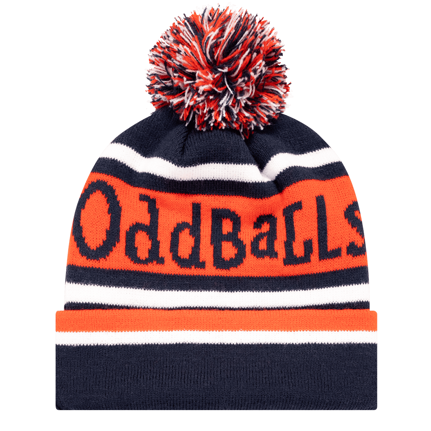 Navy | Cherry | White - Bobble Hat OddBalls