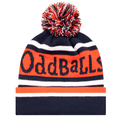 Navy | Cherry | White - Bobble Hat OddBalls