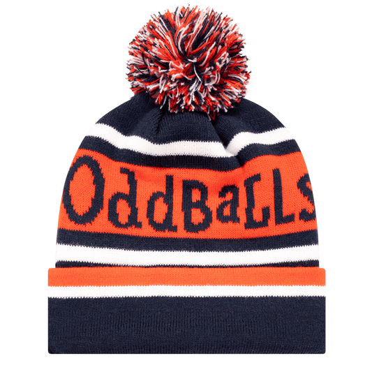 Navy | Cherry | White - Bobble Hat OddBalls
