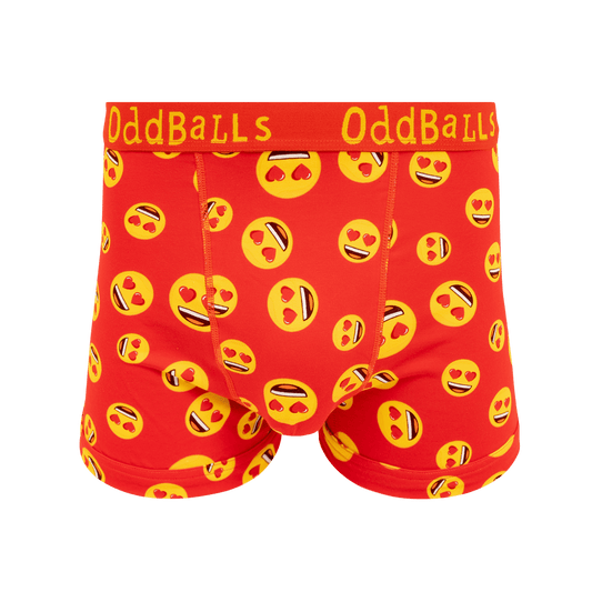 OddBalls Love Heart Eyes - Mens Cotton Boxer Shorts
