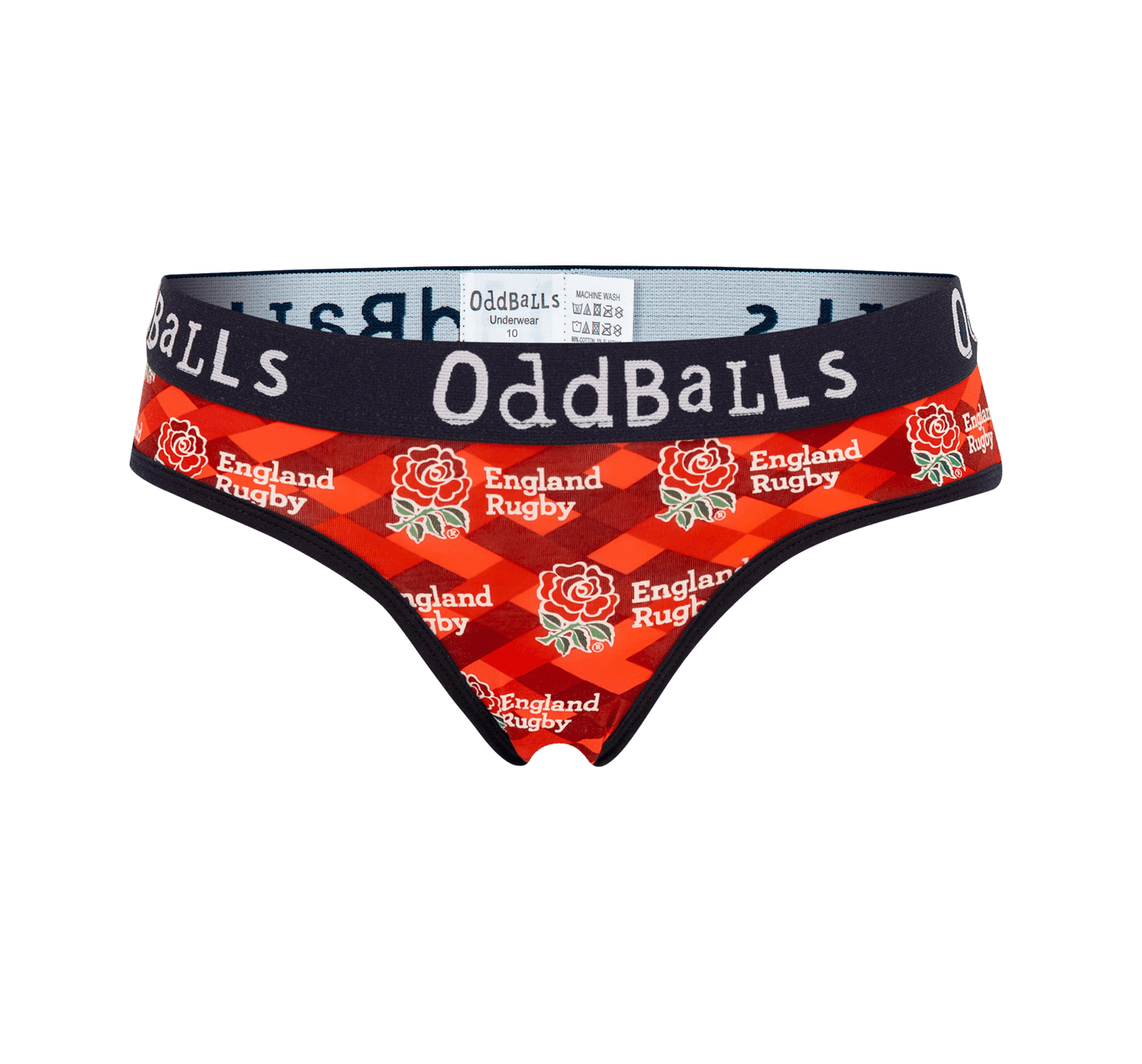 OddBalls England Rugby Union Bundle - Home & Alternate Bundle - Ladies Briefs 2 Pack Bundle